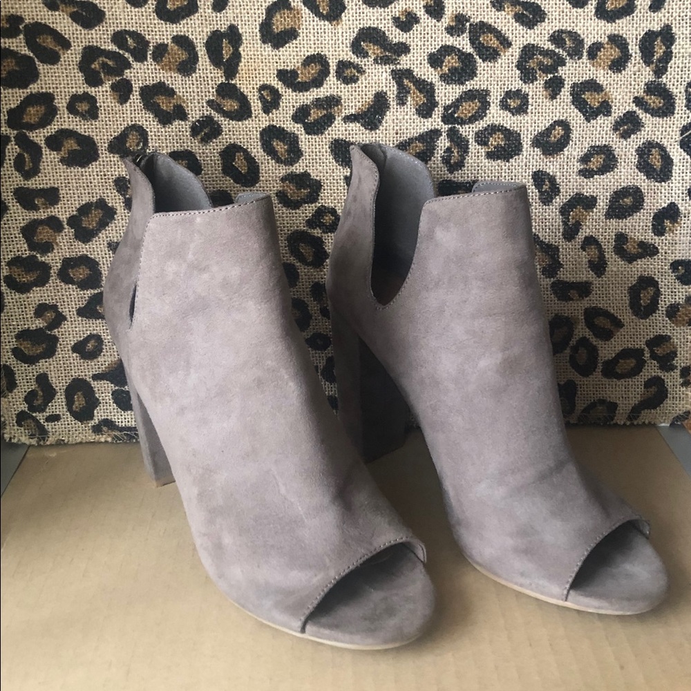 Peep Toe Ankle Booties